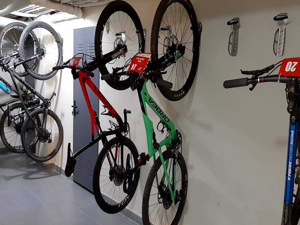 Espacio para guardar bicicletas